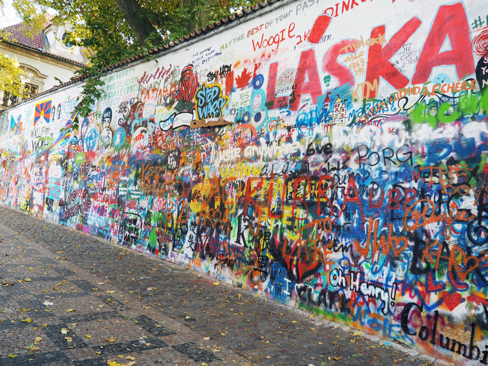 John Lennon wall prague graffiti