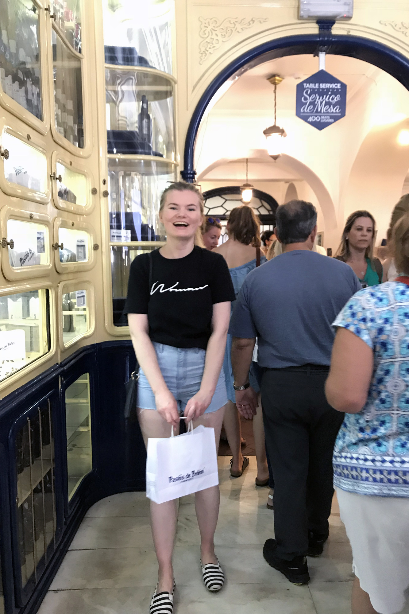 Girl at Pasteis de Belem